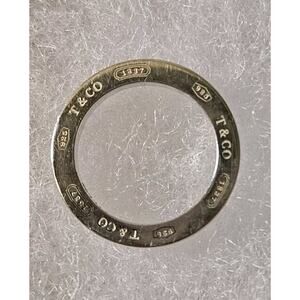 Tiffany & Co Silver Round Circle Floating Pendant